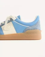 Valentino Upvillage Sneaker In Crust Leather With Nappa Calfskin Leather Band - Image 2